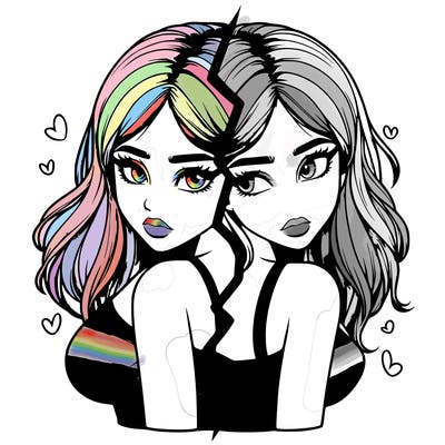 realistic girl split