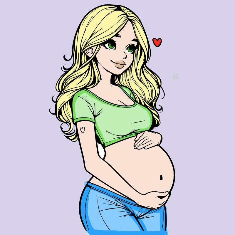 realistic pregnant girl
