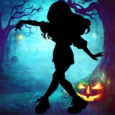 realistic girl danceing