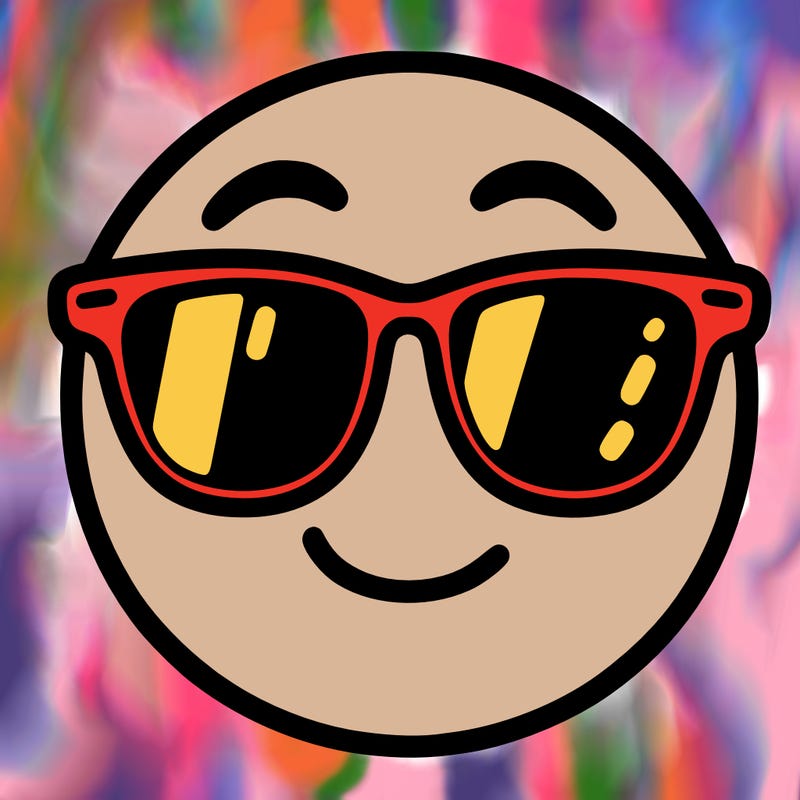 emoji with sunglasses
