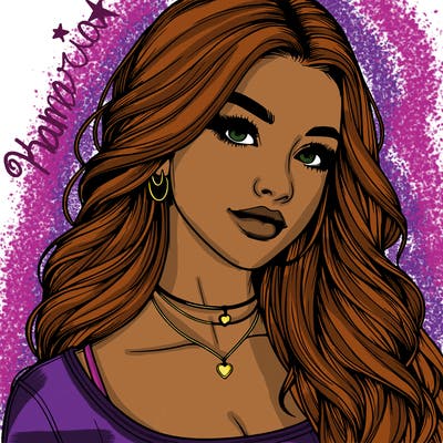 detailed realistic girl