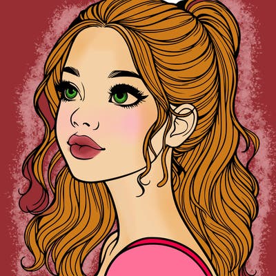 beautiful realistic girl