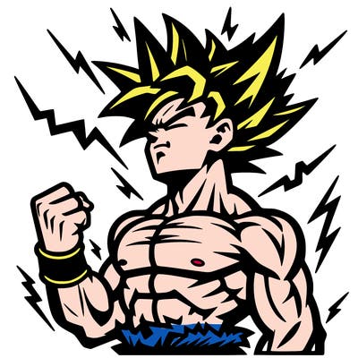 realistic goku going super saiyan3