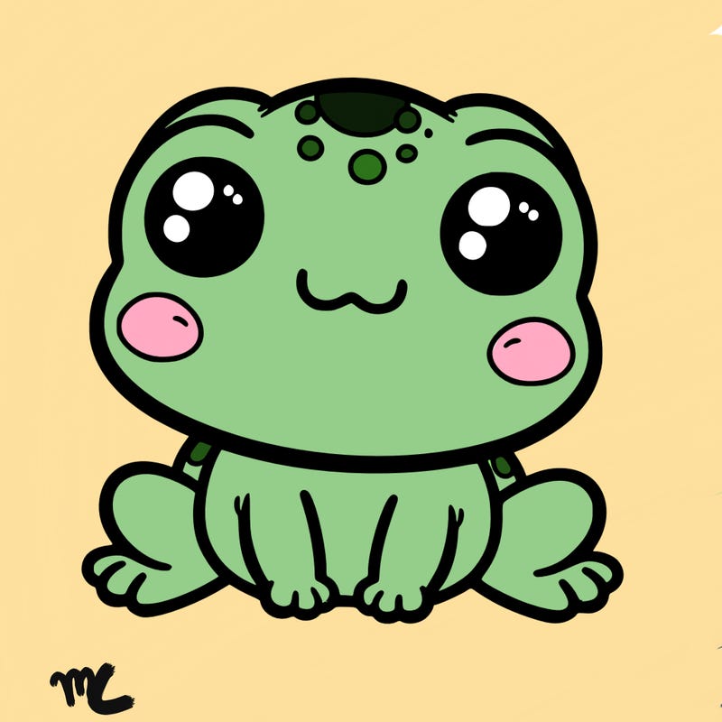 cute baby frog