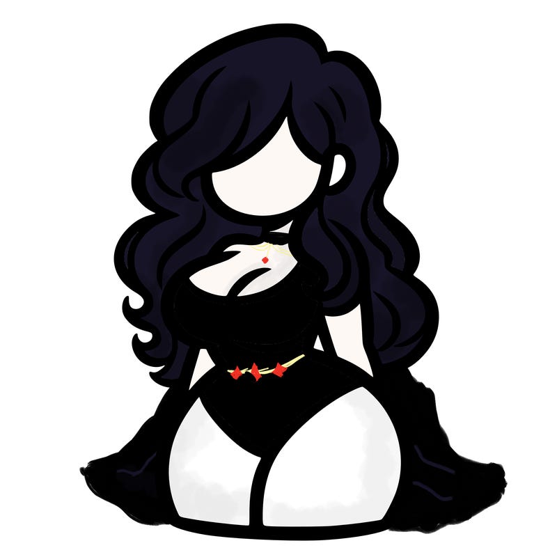 curvy woman with hair