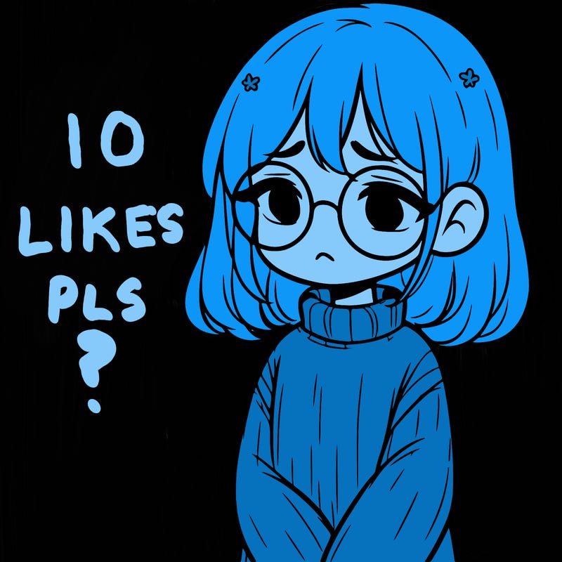 sad girl with glasses in a sweater