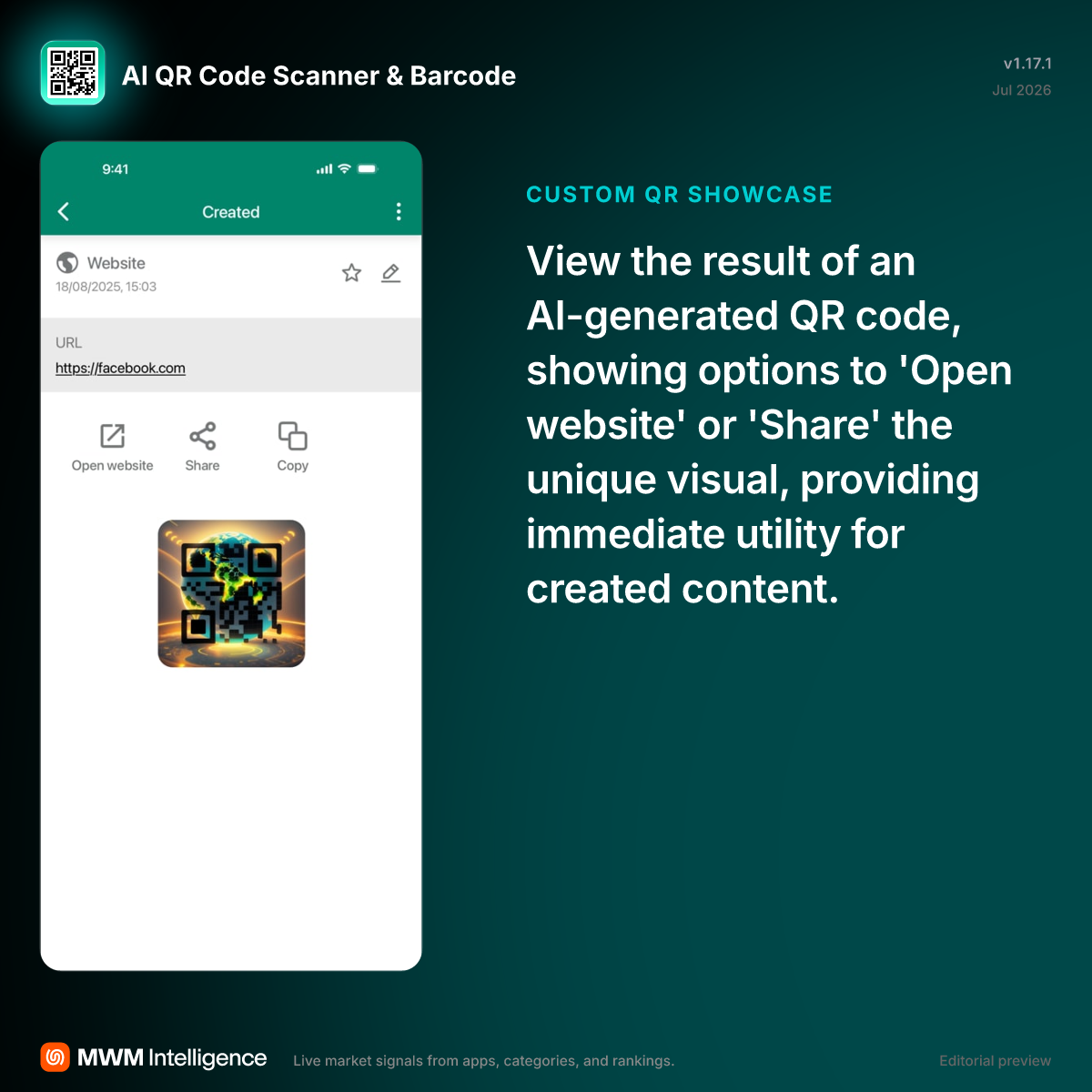 AI QR Code Scanner & Barcode - Utilities App | MWM