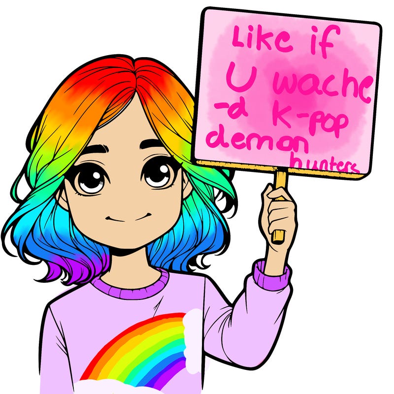 realistic girl holding up a sign