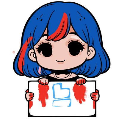 girl holding blank sign