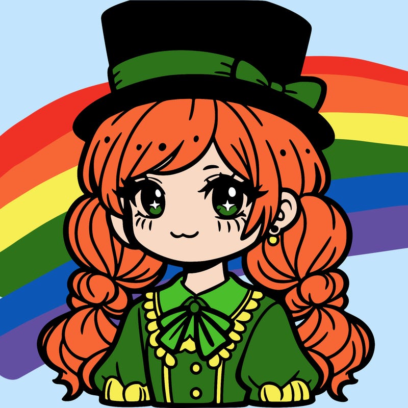 a girl with a top hat