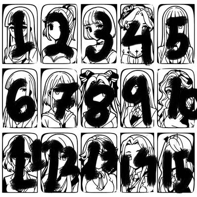 girls that look diffrent anime