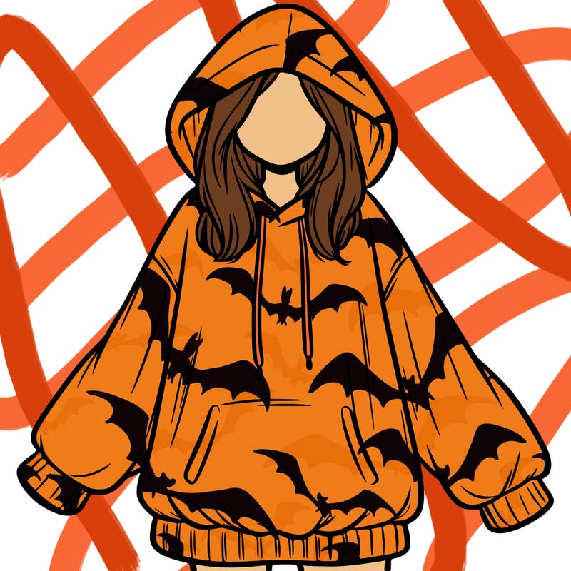 girl in oversized hoodie