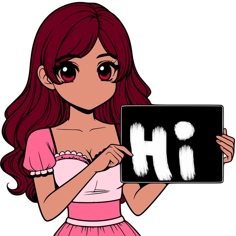 realistic pretty girl holding blank sign