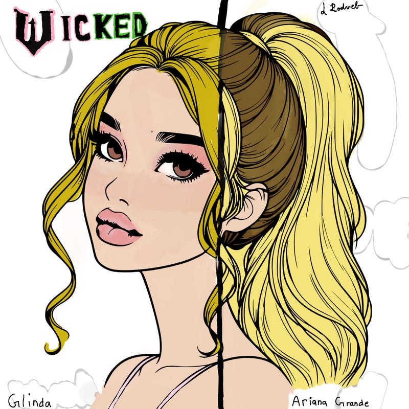 realistic girl with a ponytail on her hair and lips