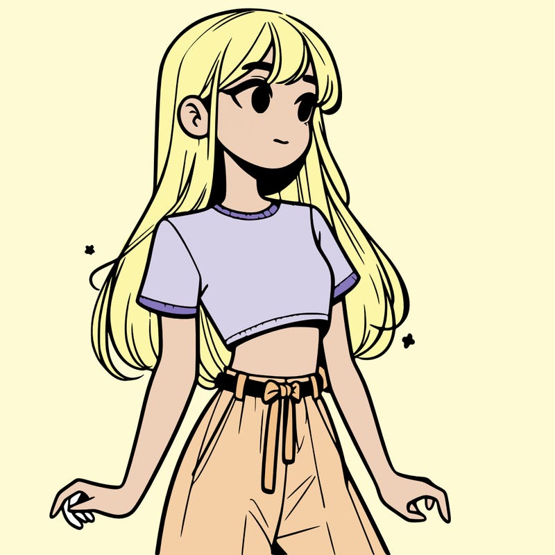 girl in a cute crop top