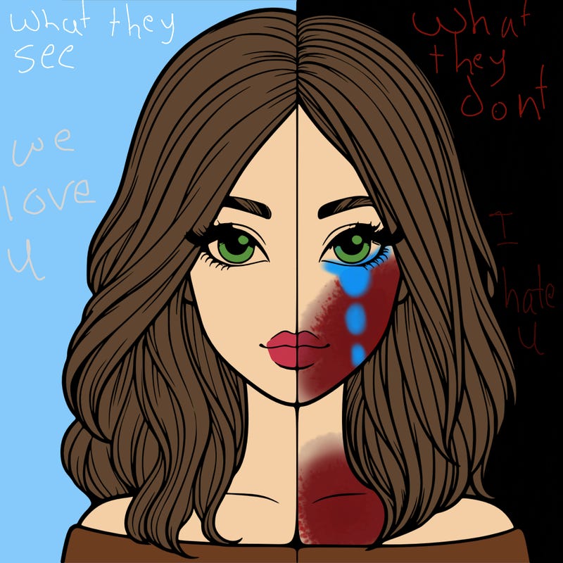 realistic girl in half