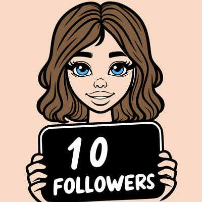 100 followers realistic girl