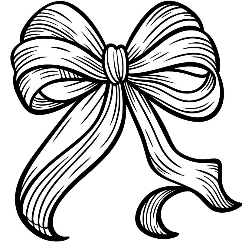 one long ballerina bow
