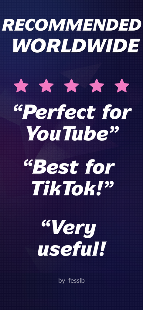 Teleprompter - Floating Script - Avis positifs des utilisateurs et évaluations cinq étoiles pour l'application Téléscripteur, soulignant son utilisation pour les créateurs YouTube et TikTok