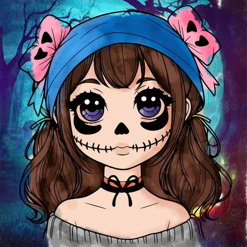 realistic girl halloween