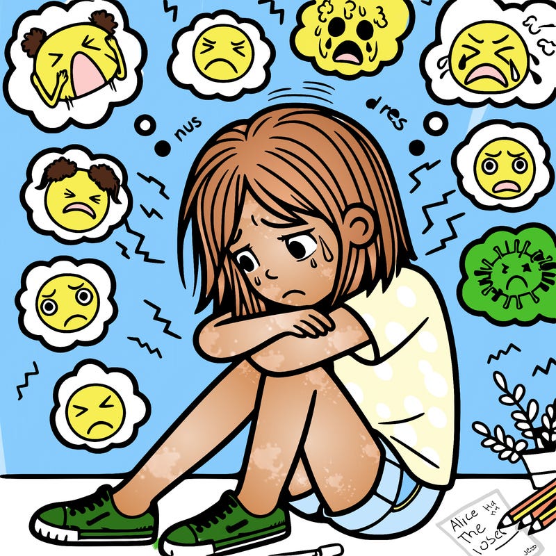 girl struggling with anxiety