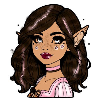 realistic halloween elf girl