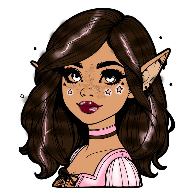 realistic halloween elf girl