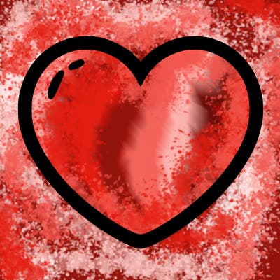 a blank heart
