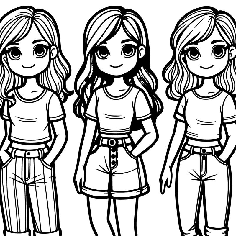 2 girls with t shirts and jeans