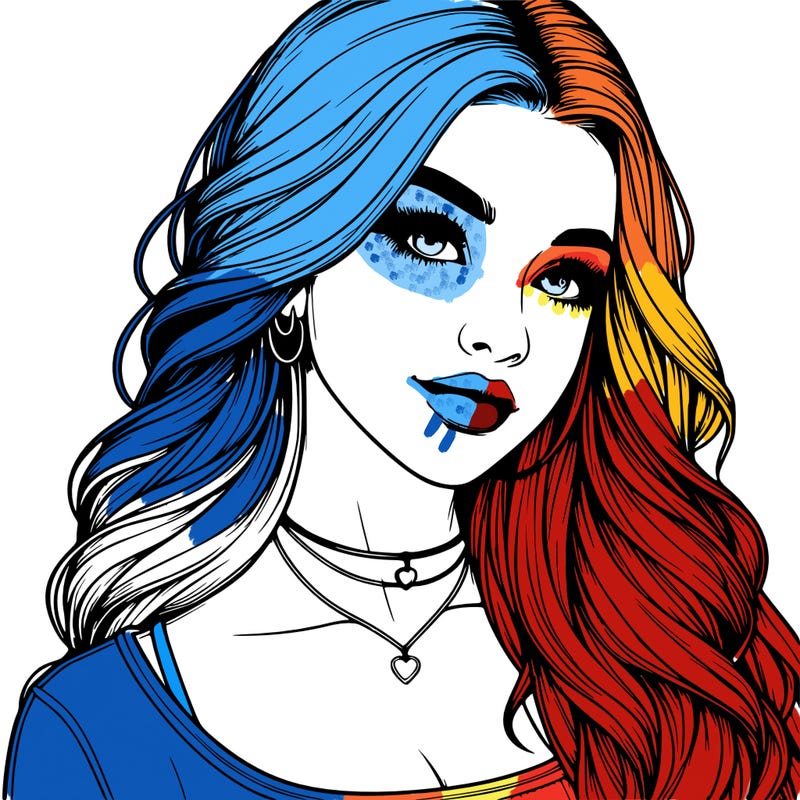 detailed realistic girl