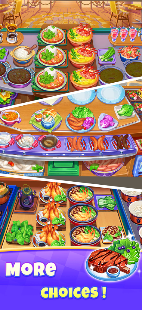 Cooking Journey: Food Games - Diverse range of international dishes and cooking levels in Cooking Journey game