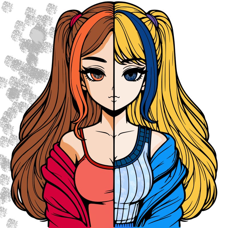 realistic girl split