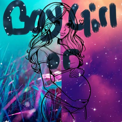 realistic pregnant girl