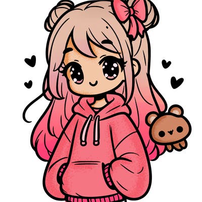 cute pretty girl in sweatshirt