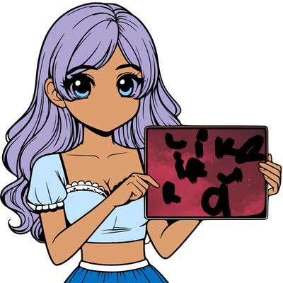 realistic pretty girl holding blank sign