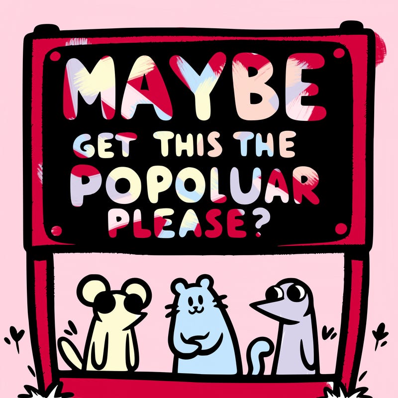 sign that says  maybe get this on the popular page please?