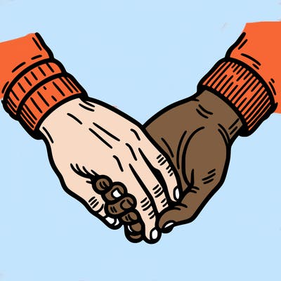 holding hands