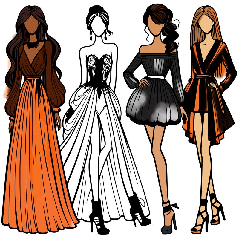 fashion models dresses