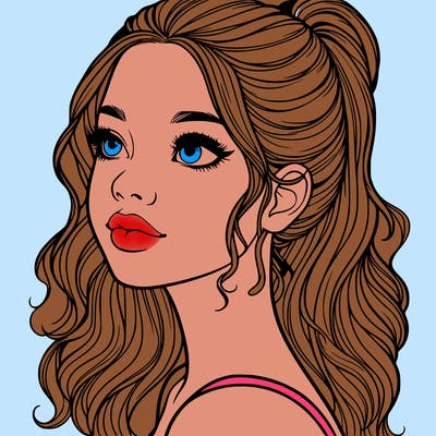 beautiful realistic girl