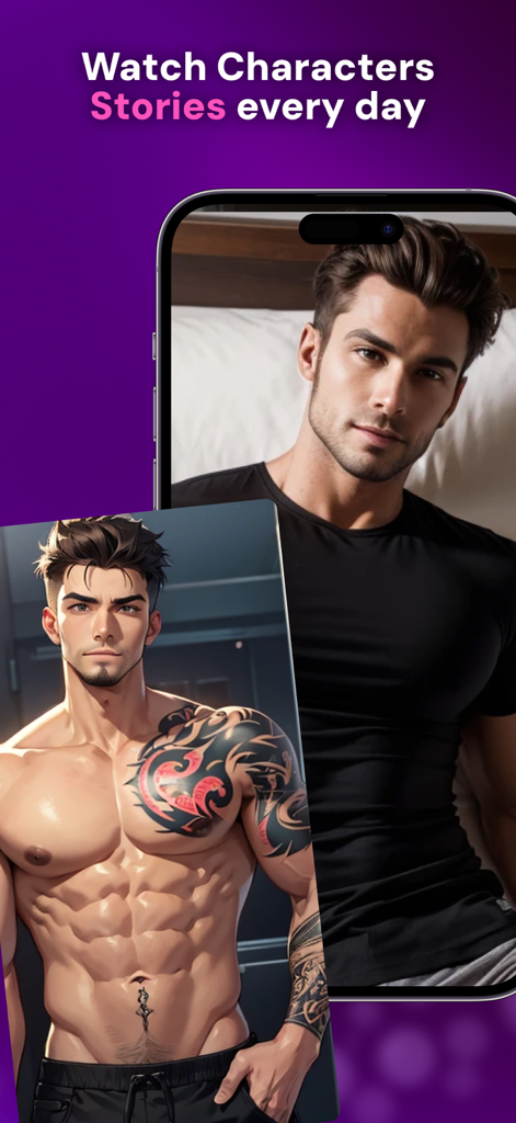 X.O: AI Girlfriend & Boyfriend - Realistic and anime style male AI characters for daily interactive stories