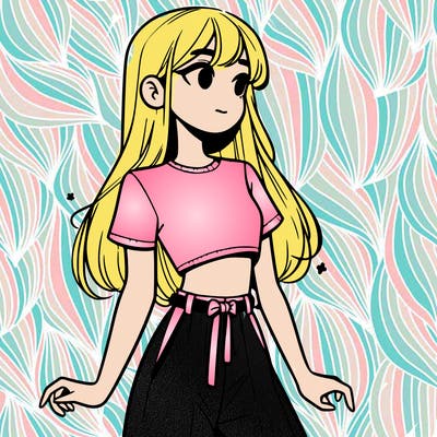 girl in a cute crop top