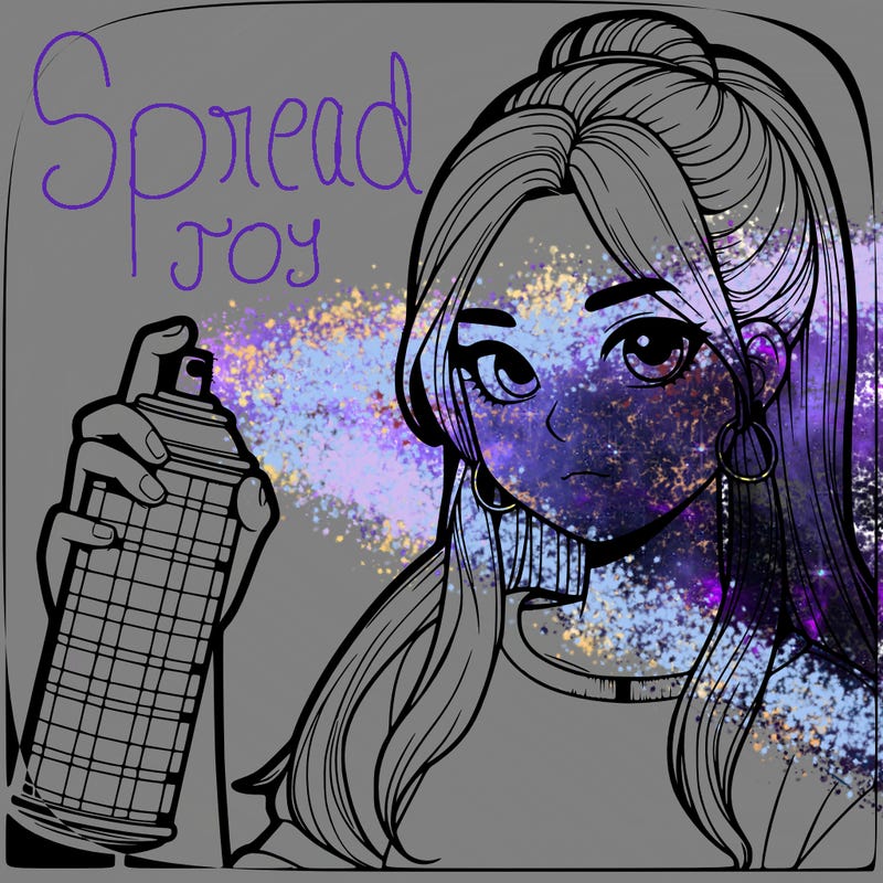 a realistic girl spray, painting