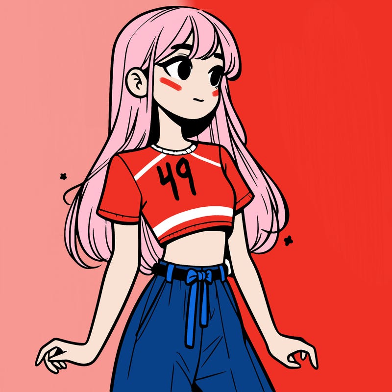 girl in a cute crop top