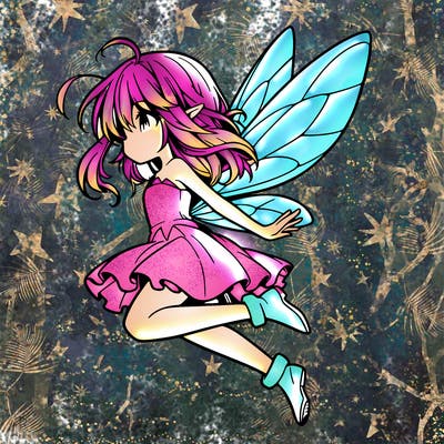 manga fairy flying