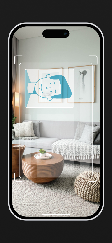 Interfaccia dell'app Nect Wallet che mostra una scansione facciale dell'identità per una verifica sicura