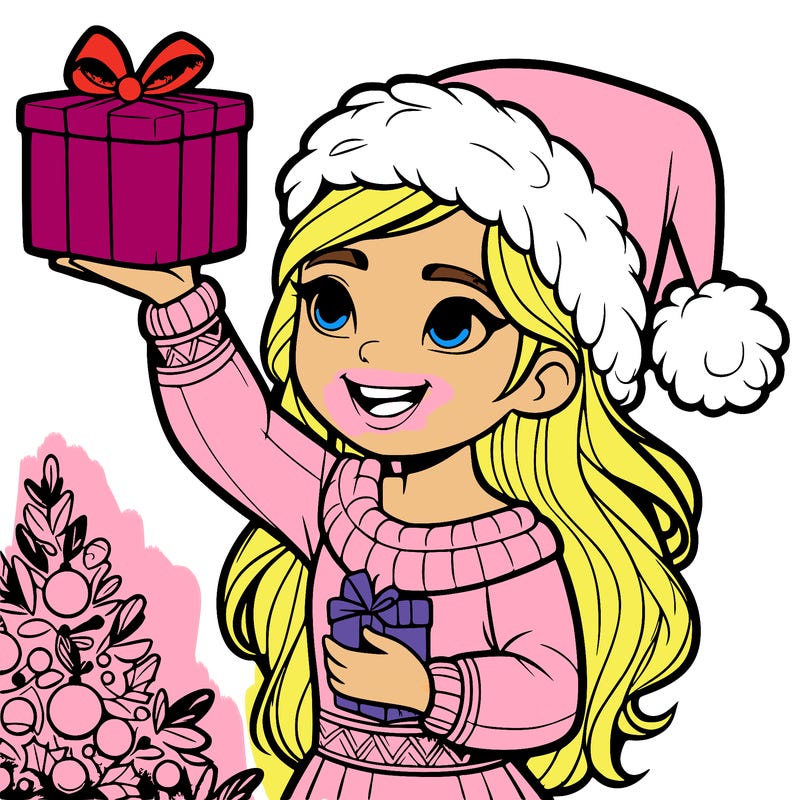 christmas girl realistic