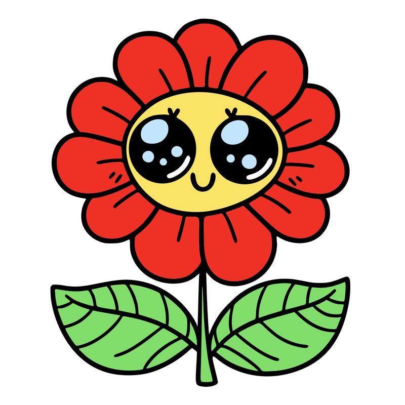 flower with eyes