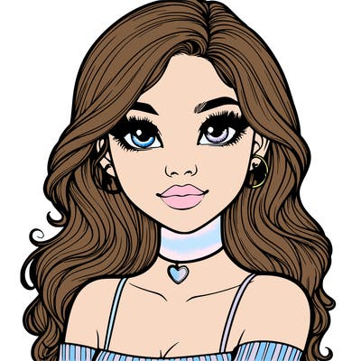 realistic pretty girl