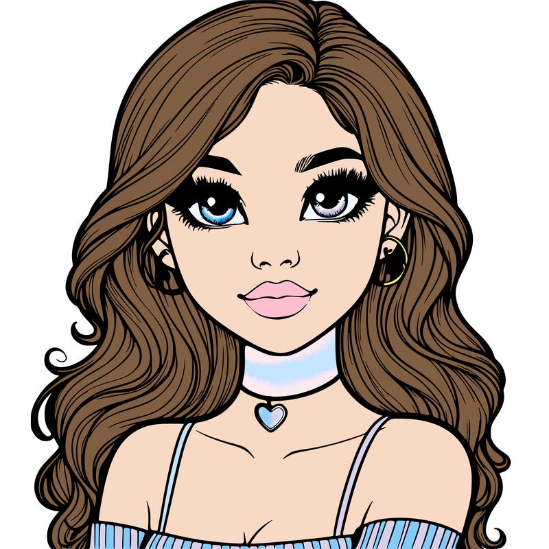 realistic pretty girl