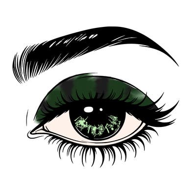 eye closed realistic